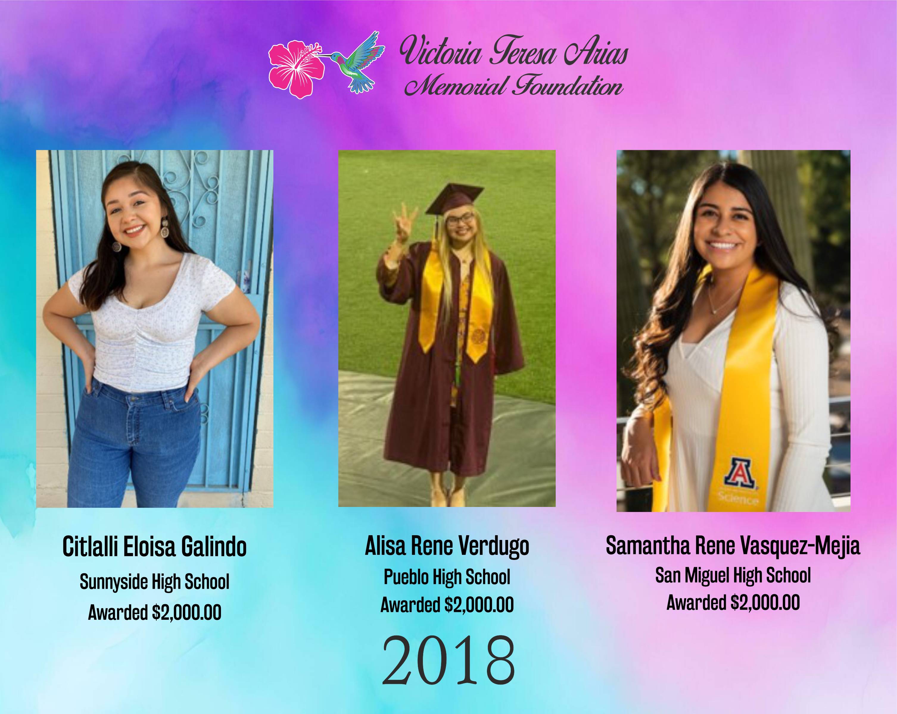 2018 Scholarship Winners