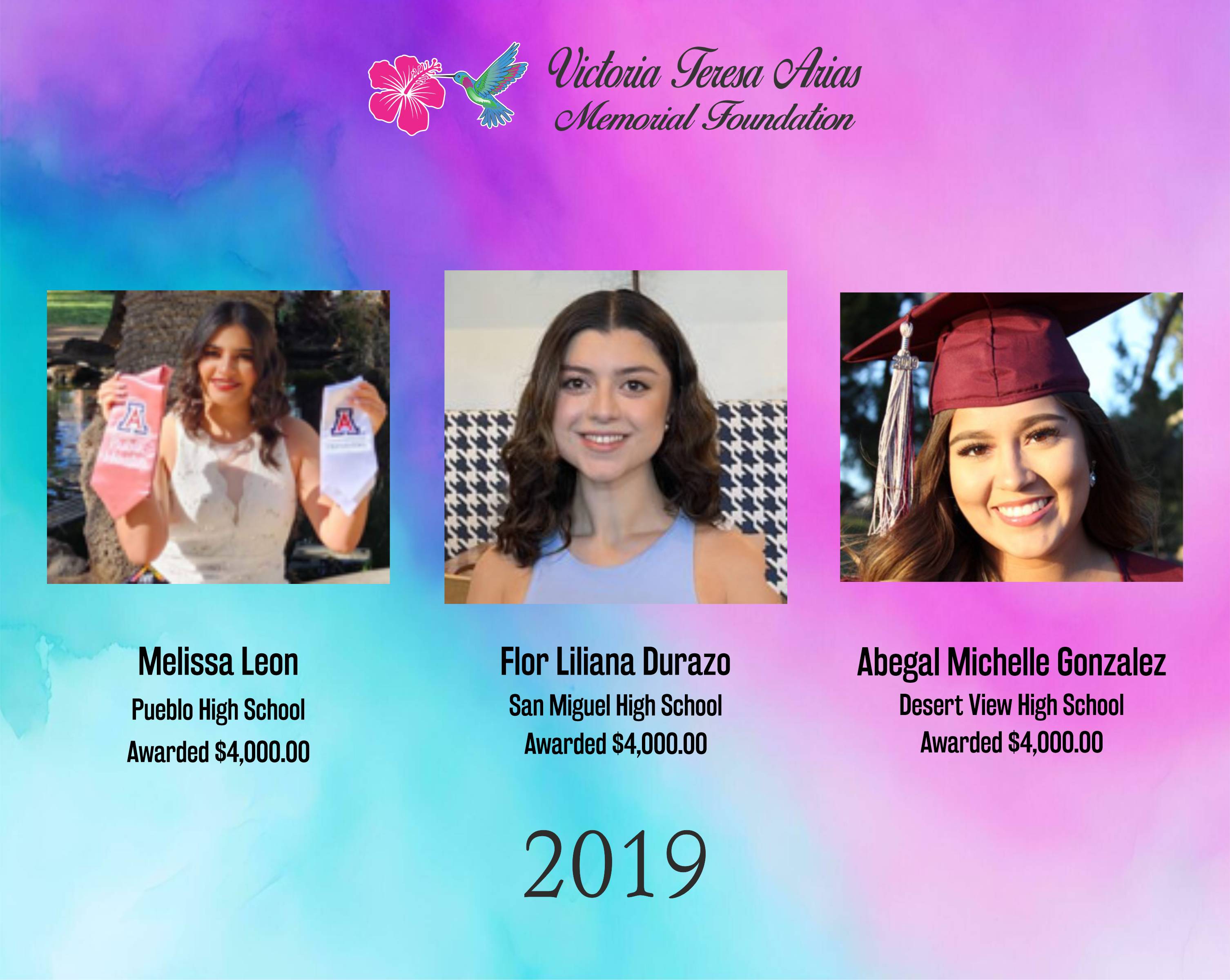 2019 Scholarship Winners